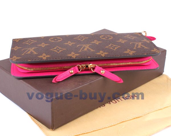 Louis Vuitton replica Monogram Canvas Insolite wallet M40249(pink)