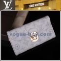Louis Vuitton replica mahina leather Amelia Wallet M58132(lin)