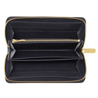 Louis Vuitton replica monogram vernis zippy wallet leopard M91475(bleu infini)