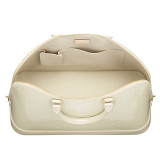 Louis Vuitton replica monogram vernis alma MM M91450 (blanc corail)