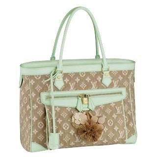 Louis Vuitton replica cruise 2011 cabas gm monogram sabbia M93498 (vert)