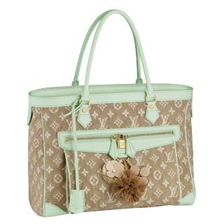 Louis Vuitton replica cruise 2011 cabas gm monogram sabbia M93498 (vert)