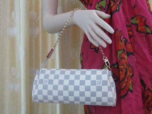 Louis Vuitton replica damier azur canvas eva clutch N55214