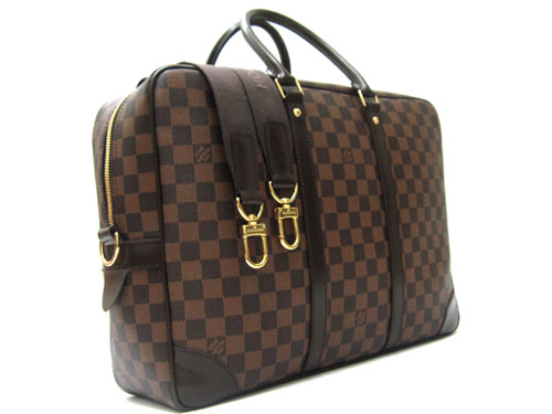 Louis Vuitton replica Damier Ebene canvas Porte-Documents Voyage GM N41122