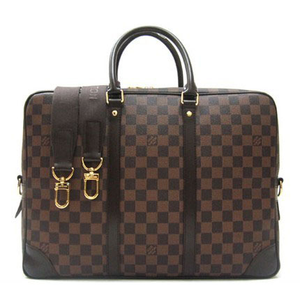 Louis Vuitton replica Damier Ebene canvas Porte-Documents Voyage GM N41122