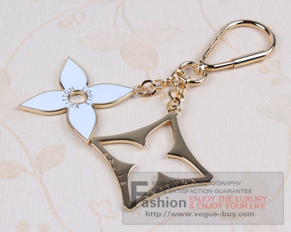 Louis Vuitton replica Puzzle key ring and bag charm M66184D (white)