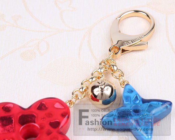 Louis Vuitton replica Glam Flower bag charm M66152F (red)