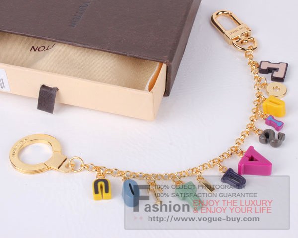 Louis Vuitton replica Playtime chain key ring and bag charm M66202