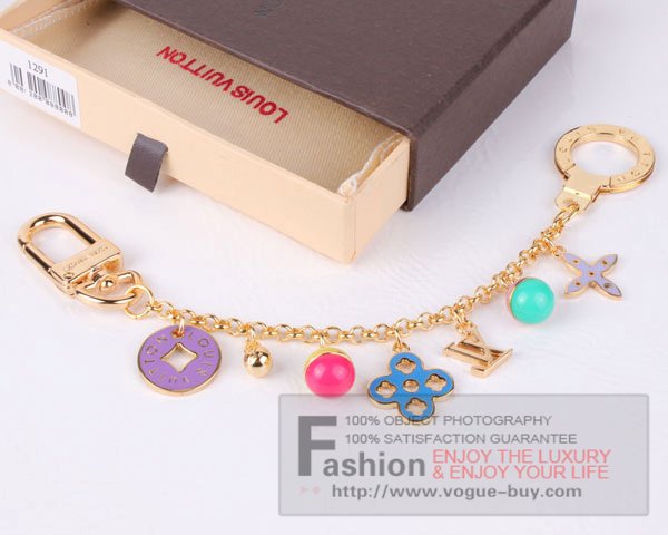 Louis Vuitton replica looping chain key ring M66005 (green)