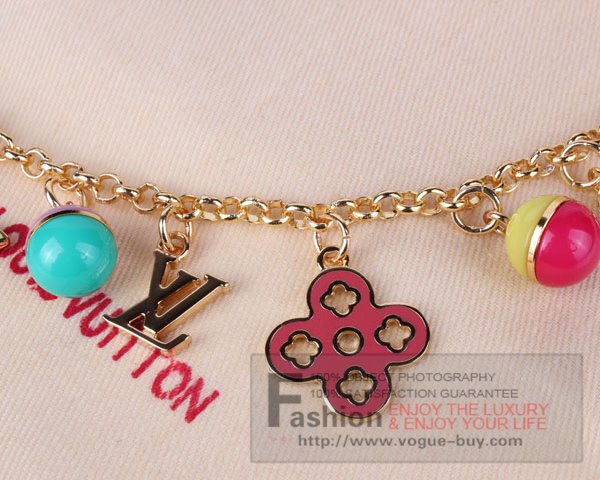 Louis Vuitton replica looping chain key ring M66005 (green)