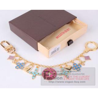 Louis Vuitton replica looping chain key ring M66005 GM (pink)