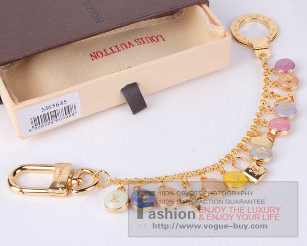 Louis Vuitton replica pastilles chains key ring and bag charm M65645 (pink)