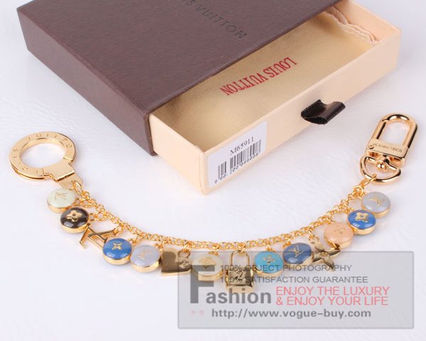 Louis Vuitton replica pastilles chains key ring and bag charm M65911 (blue)