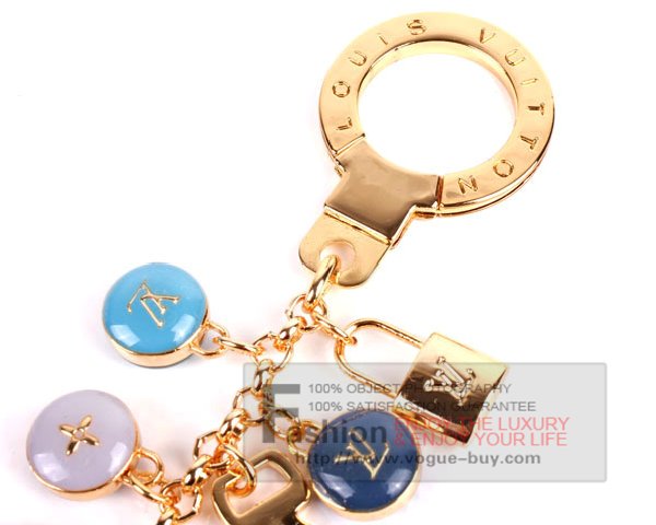 Louis Vuitton replica pastilles key ring M65910 (blue)
