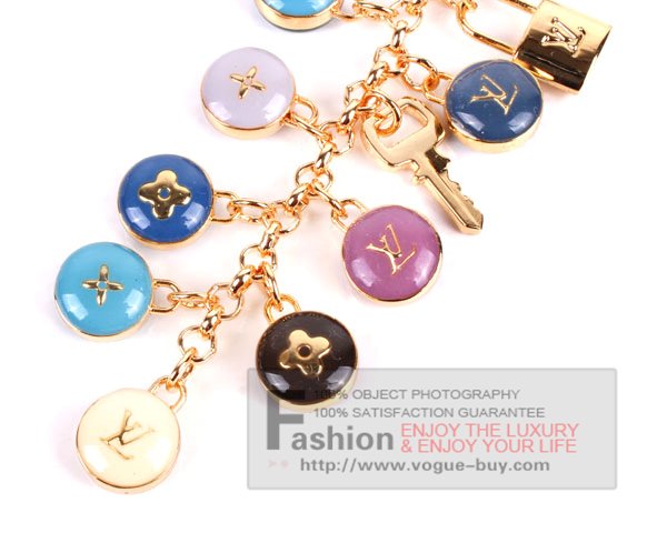 Louis Vuitton replica pastilles key ring M65910 (blue)