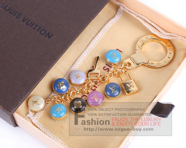 Louis Vuitton replica pastilles key ring M65910 (blue)
