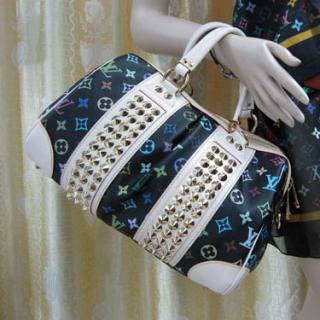 Louis Vuitton replica monogram multicolore courtney MM M45642 (black)