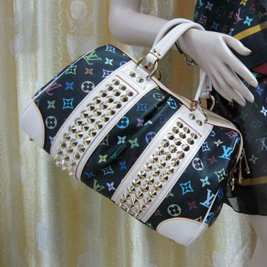 Louis Vuitton replica monogram multicolore courtney MM M45642 (black)