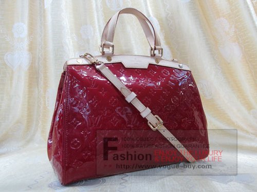 Louis Vuitton replica monogram vernis Brea GM M91616 (pomme damour)