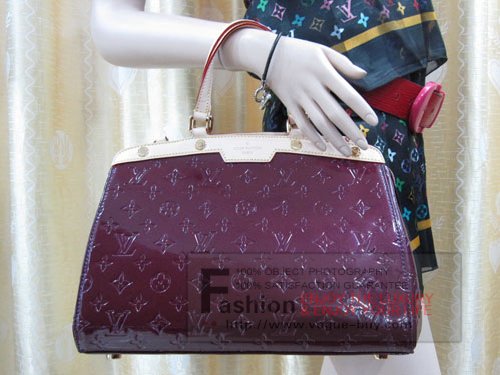Louis Vuitton replica monogram vernis Brea MM M91690 (rouge fauviste)