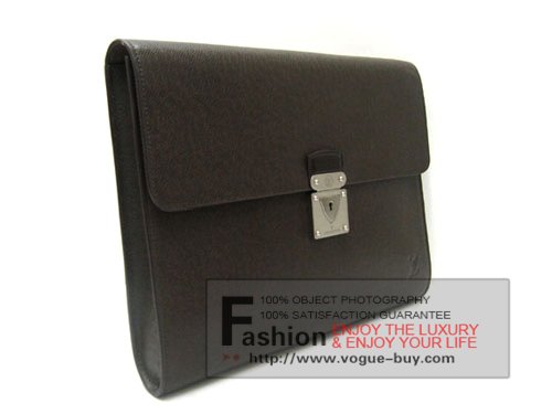 Louis Vuitton replica Taiga Leather Minuto portfolio M31068 (grizzli)