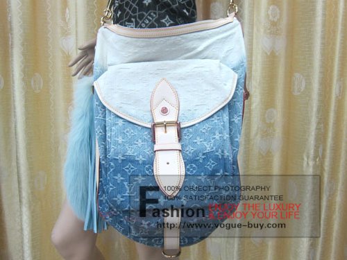 Louis Vuitton replica monogram denim sunburst PM M93184 (blue)