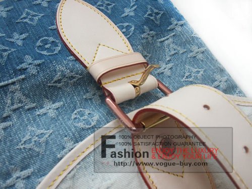 Louis Vuitton replica monogram denim sunburst PM M93184 (blue)