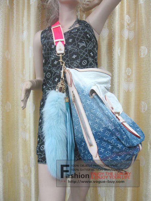 Louis Vuitton replica monogram denim sunburst PM M93184 (blue)