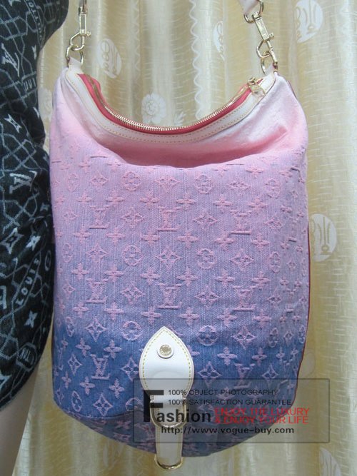 Louis Vuitton replica monogram denim sunburst PM M93184A (Pink)