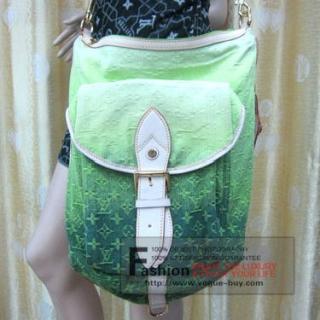 Louis Vuitton replica monogram denim sunburst PM M93185 (green)