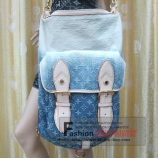 Louis Vuitton replica monogram denim Sunburst GM M93186 (blue)