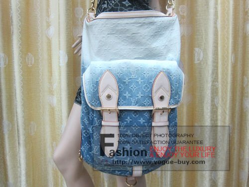 Louis Vuitton replica monogram denim Sunburst GM M93186 (blue)