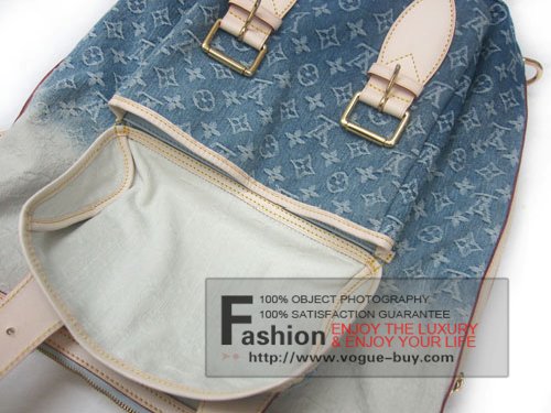 Louis Vuitton replica monogram denim Sunburst GM M93186 (blue)