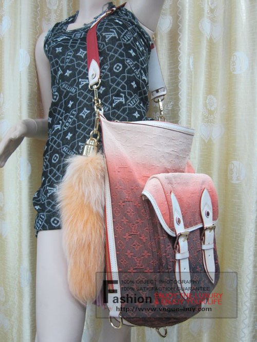 Louis Vuitton replica monogram denim Sunburst GM M93186A (orange)