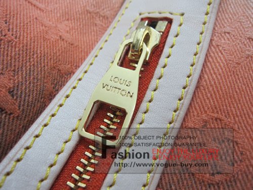 Louis Vuitton replica monogram denim Sunburst GM M93186A (orange)