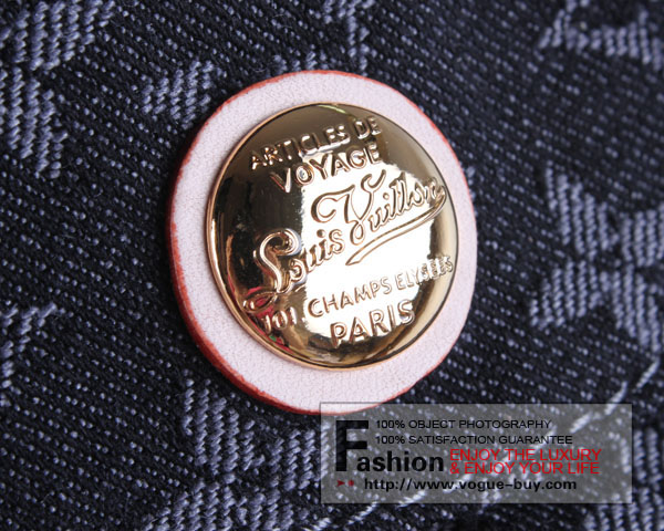 Louis Vuitton replica monogram denim Daily GM M40493(black)