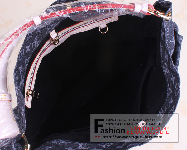 Louis Vuitton replica monogram denim Daily GM M40493(black)