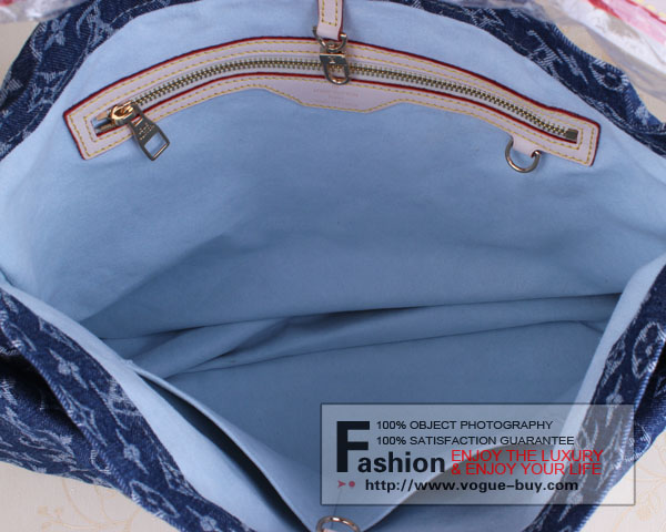 Louis Vuitton replica monogram denim Daily GM M40493(dark blue)