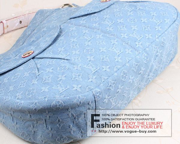 Louis Vuitton replica monogram denim Daily GM M40492(bleu clair)