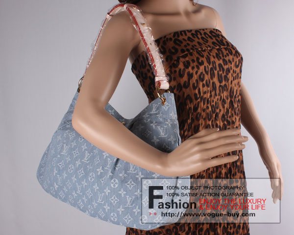 Louis Vuitton replica monogram denim Daily PM M40495(bleu clair)