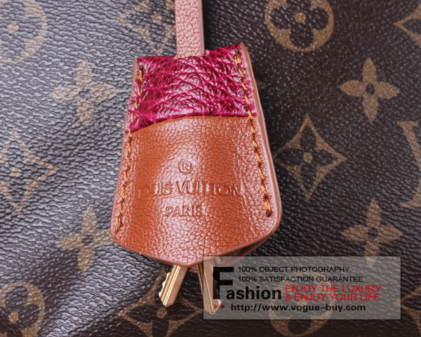 Louis Vuitton replica Monogram Blocks Zipped Tote M40503(bordeaux)
