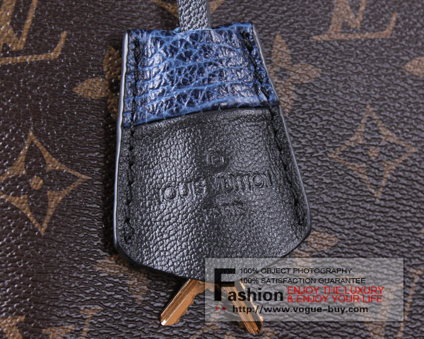 Louis Vuitton replica Monogram Blocks Zipped Tote M40504(marine)