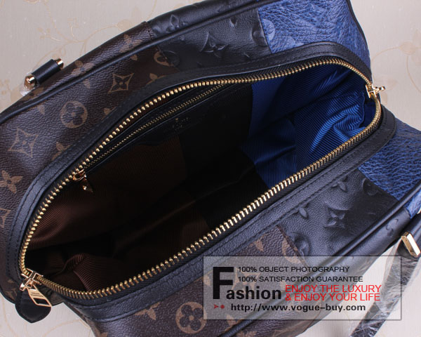 Louis Vuitton replica Monogram Blocks Zipped Tote M40504(marine)