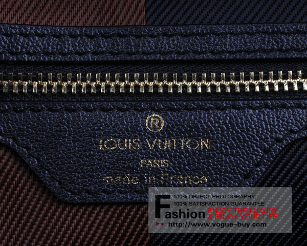 Louis Vuitton replica Monogram Blocks Zipped Tote M40504(marine)
