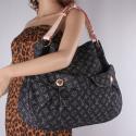 Louis Vuitton replica monogram denim Daily GM M40493(black)